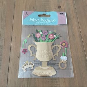 Jolee’s Boutique | Best Mom Ever Dimensional Stickers Scrapbooking Trophy New